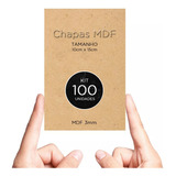 Kit 100 Chapas Mdf 3mm 10x15cm