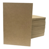 Kit 100 Chapas Mdf Cru 6mm 15x21 Cm 6mm Artesanato Quadro