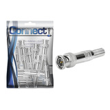 Kit 100 Conector Bnc Macho C