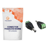 Kit 100 Conector P4 Macho