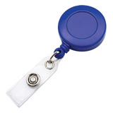 Kit 100 Cordão Porta Crachá Retrátil Com Clip Original