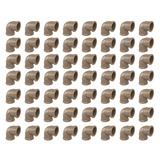 Kit 100 Cotovelo Joelho 3 4 Plastub 90 Soldável 25mm Marrom