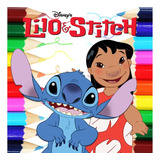 Kit 100 Desenhos Para Pintar E Colorir Lilo E Stitch Folha A4 2 Por Folha 0122