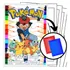 Kit 100 Desenhos Para Pintar E Colorir Pokemon  - Folha A4 Inteira! 1 Por Folha! - #0034