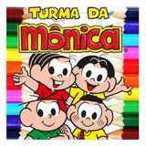 Kit 100 Desenhos Para Pintar E Colorir Turma Da Monica Folha A4 2 Por Folha 0116