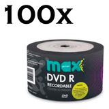 Kit 100 Dvd r 4 7 Printable Maxprint