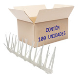 Kit 100 Espículas Anti Pombo Espanta Aves Transparente