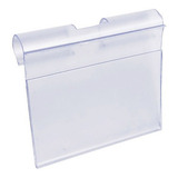 Kit 100 Etiquetas Pvc Porta Preço Display Para Gancho