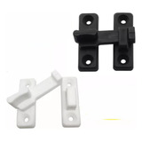 Kit 100 Fechos Plastico Para Porta Sanfonada