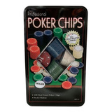 Kit 100 Fichas Jogo Poker Dealer