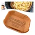 Kit 100 Formas Papel P  Airfryer Forro Antiaderente Quadrada