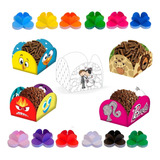 Kit 100 Forminhas 4 Pétalas Doces Porta Brigadeiro Docinhos