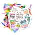 Kit 100 Frases Para Drink Motivacionais 5x5cm Com Pregador