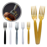 Kit 100 Garfos Master Descartável Churrasco Reforçado
