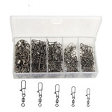 Kit 100 Girador Snap Engate Rápido 4 6 8 10 12 Pesca