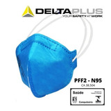 Kit 100 Máscara Pff2 N95 Respirador S  Válvula Deltaplus