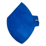 Kit 100 Máscara Respirador Descartável Pff1 Sem Válvula Azul Desenho Do Tecido Áspero