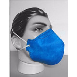Kit 100 Mascara Respirador Descartavel Pff1 Sem Valvula Azul
