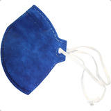 Kit 100 Máscara Respirador Pff2 N95 Lubeka Azul Pintura Obra