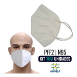 Kit 100 Máscaras Respirador Pff2 s