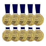 Kit 100 Medalhas Honra Ao Mérito Ouro Prata Bronze Pequena