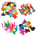 Kit 100 Mini Brinquedos De Festa Cores Sortidas Lembrancinha