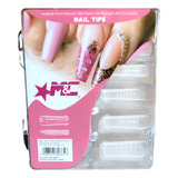 Kit 100 Molde F1 Extra Longa Quadrada Unhas Gel Reutilizável