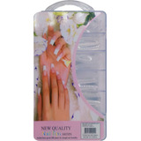 Kit 100 Molde F1 Unhas Porcelana Gel Reutilizáveis Dual Form