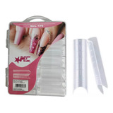 Kit 100 Moldes F1 Curvatura C Extra Longa Nails Gel Moldado