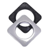 Kit 100 Pares De Ilhós Para Cortina Quadrado 28mm Cromado