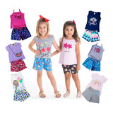 Kit 100 Peças - 50 Conjuntos Infantil Verão Atacado Revenda