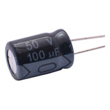 Kit 100 Peças Capacitor Eletrolítico 100uf