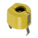 Kit 100 Peças Capacitor Variável Trimmer Amarelo 40pf