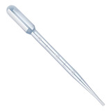 Kit 100 Peças Pipeta Pasteur Plástico Individual Estéril 3ml