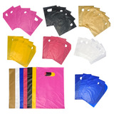 Kit 100 Sacolas Plástica Boca De Palhaço 30x40 Alça Vazada