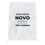 Kit 100 Sacos De Ráfia Novos 45x60 Entulhos Ração Etc 30kg 