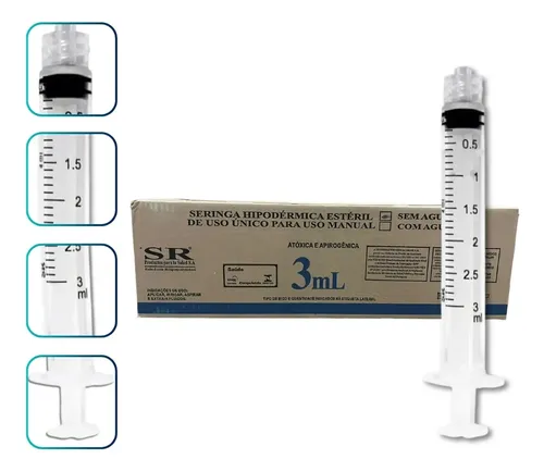 Kit 100 Seringas 3ml