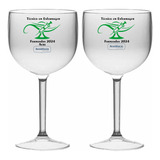Kit 100 Taças Gin Tônica Acrílico 580 Ml Personalizado