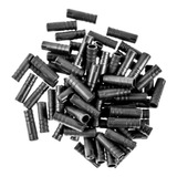 Kit 100 Terminais De Conduíte Plastico Preto 4mm Cambio Bike