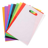 Kit 100 Un Sacolas Plásticas Boca Palhaço 20x30 Alça Vazada