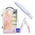 Kit 100 Unhas Tips Realista P  Alongamento   Cola   Cortador