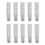 Kit 100 Uni Copinho Acrílico Santa Ceia docinho 10ml