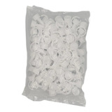 Kit 100 Unid Anel Descartável Batoque Cola Cílios Fio Fio Cor Branco