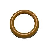 KIT 100 UNIDADES ARGOLA GROSSA MACIÇA 19MM PARA CORTINA NATURAL 