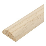 Kit 100 Unidades Bastão Meia Lua De Madeira 23 Mm X 100 Cm