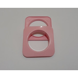 Kit 100 Unidades Ilhós Para Cortina Pares Quadrado Rosa