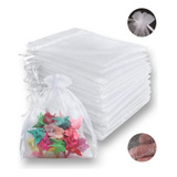 Kit 100 Unidades Saco Organza Saquinho 9x12 Branco Atacado