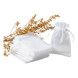 Kit 100 Unidades Saco Organza Saquinho 9x12 Branco Atacado