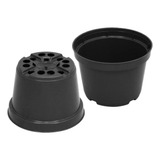 Kit 100 Vasos Pote 11 430ml Preto Suculenta Rosa Do Deserto
