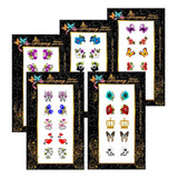 Kit 1000 Adesivos De Unhas 3d Atacado Revenda 100 Cartelas